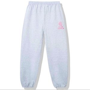 ANTISOCIAL SOCIAL CLUB gray sweat pants in new condition